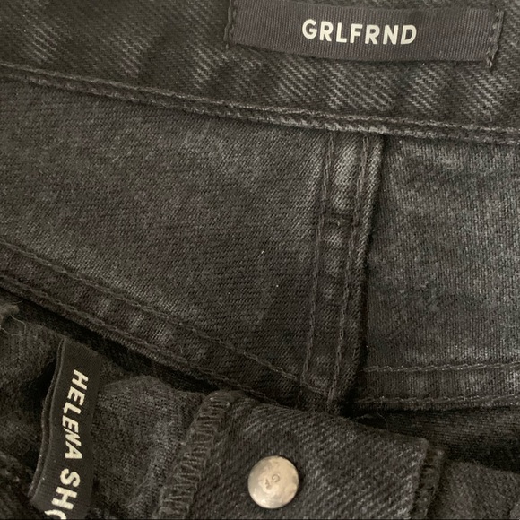 GRLFRND Distressed Black Helena Shorts - Picture 3 of 5
